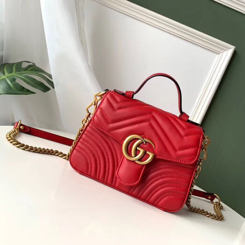 G*u*i marmont mini top handle bag