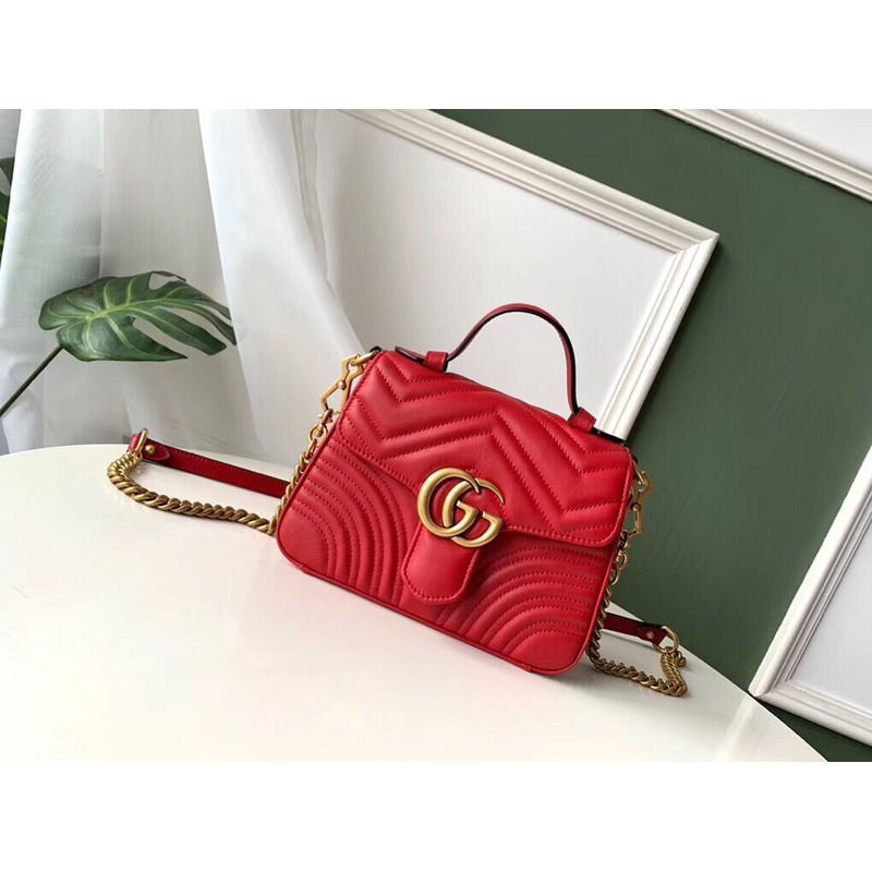 G*u*i marmont mini top handle bag
