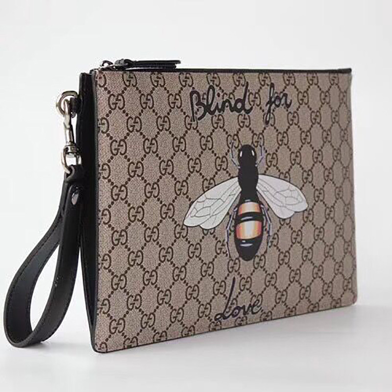 G*u*i pouch with bee print