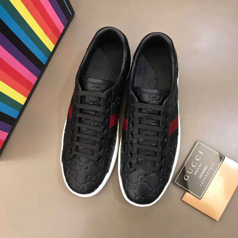 G*u*i signature web sneaker(black)