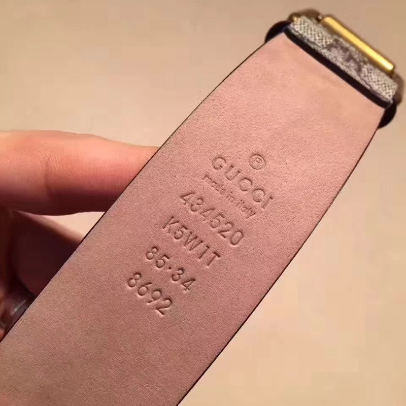 G*u*i canvas tiger print belt