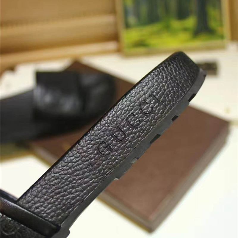 G*u*i double g black sandals