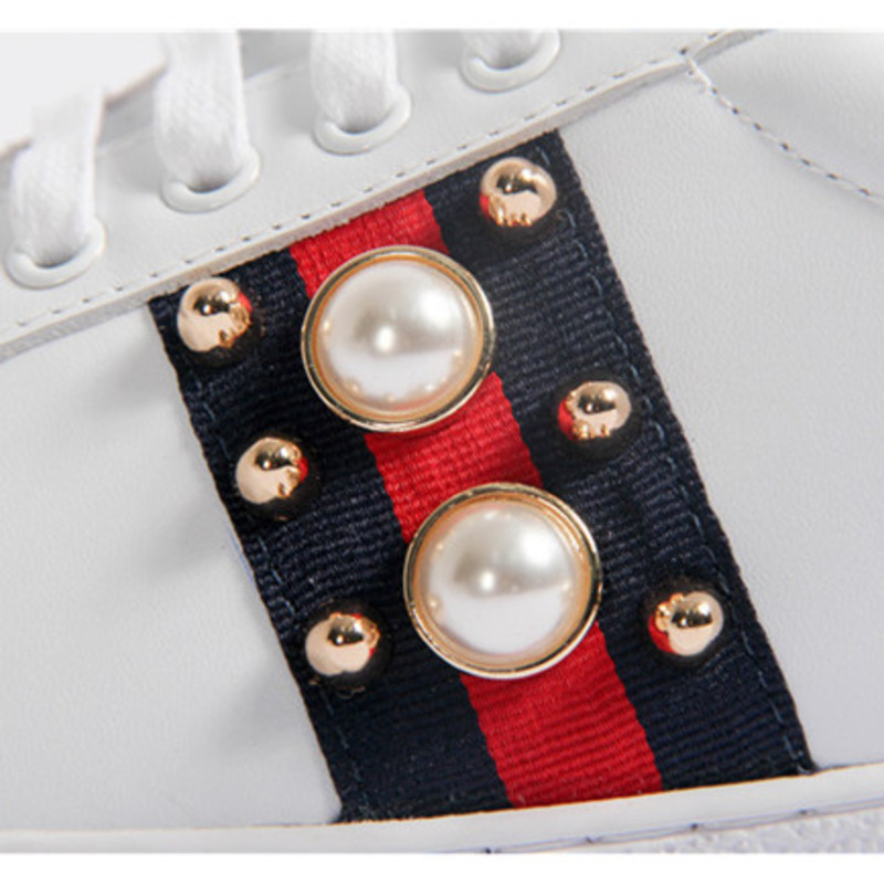 G*u*i pearl white sneakers