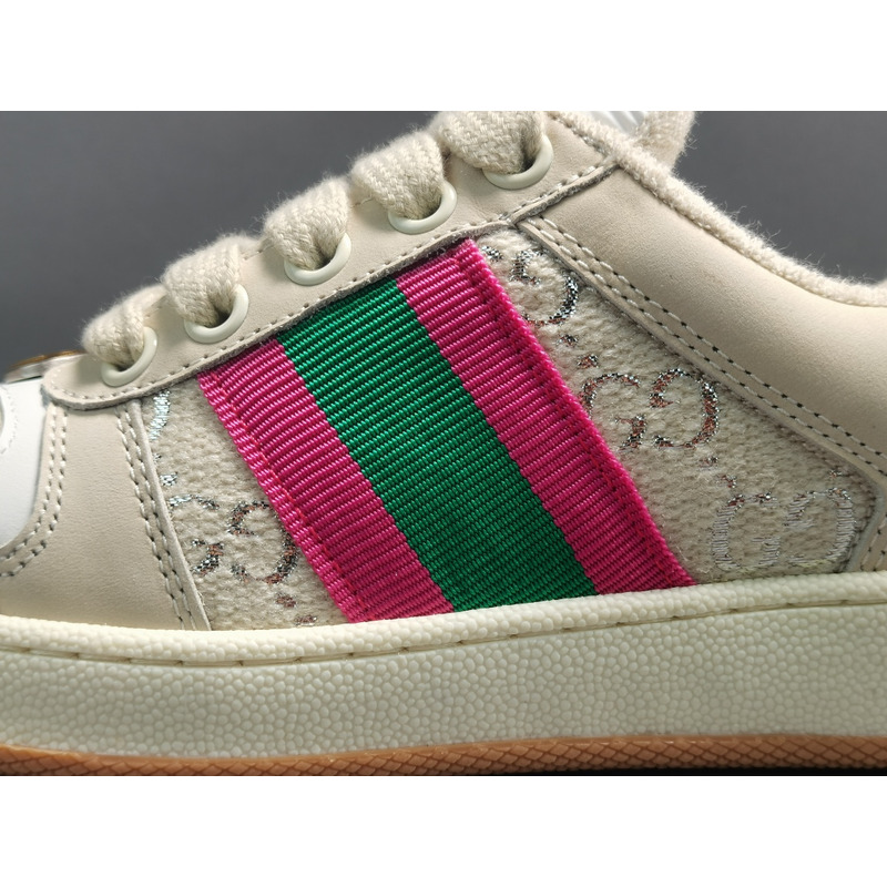 G*u*i low pink green old casual shoes woman