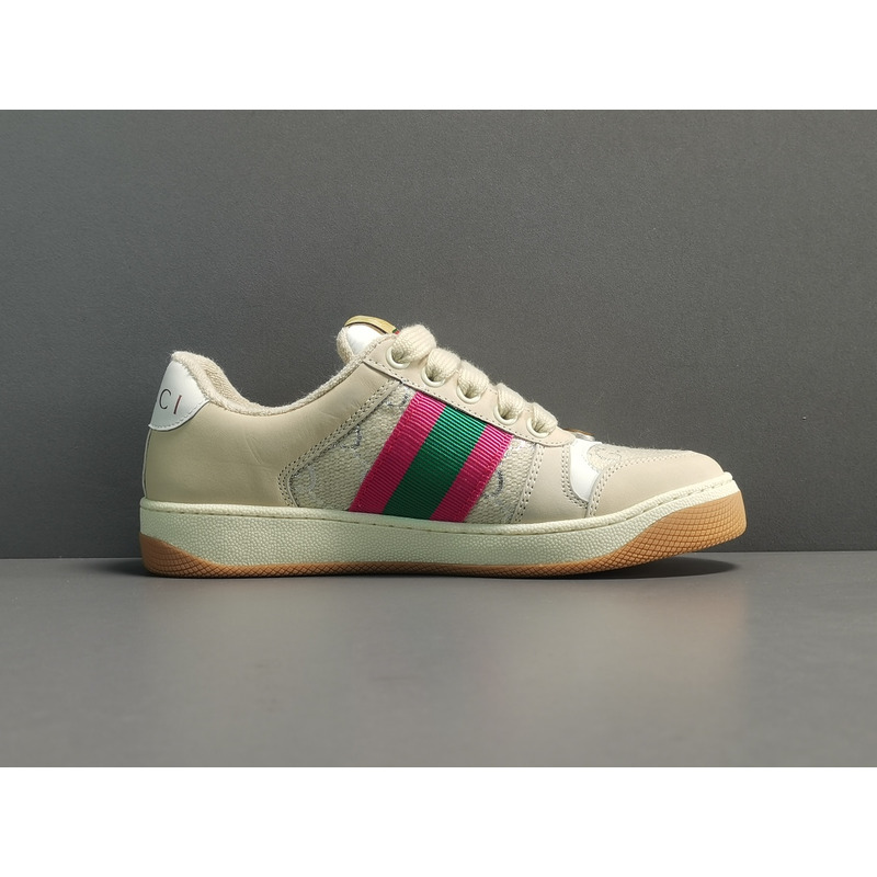 G*u*i low pink green old casual shoes woman