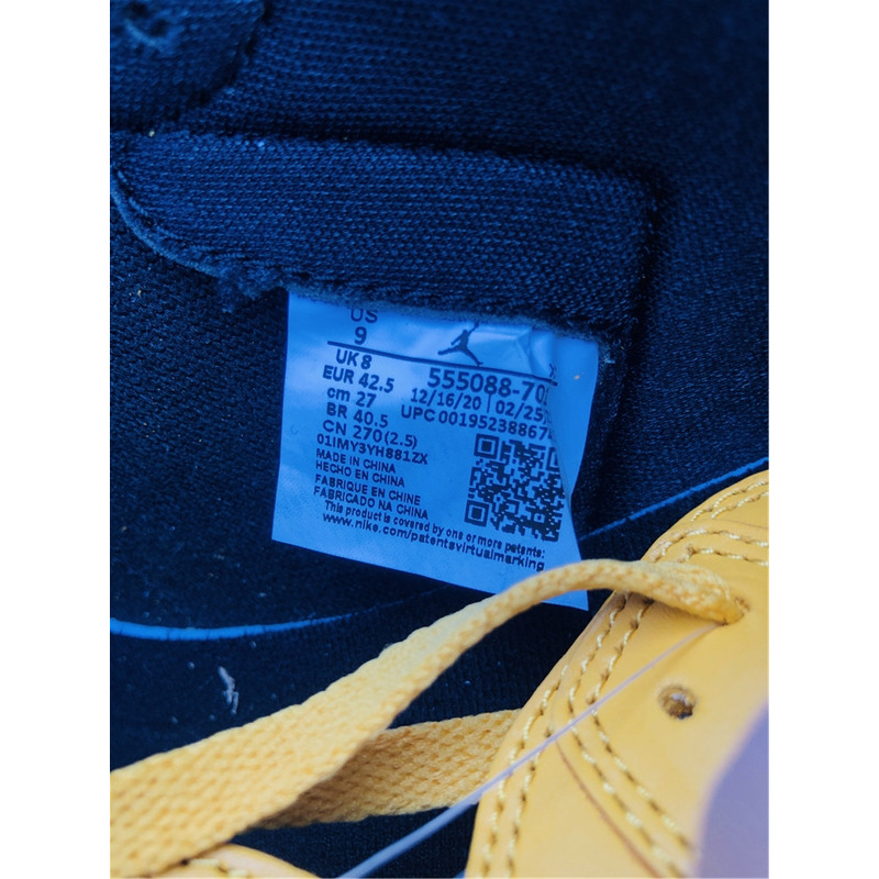 Air Jordan 1 High OG"Pollen"555088 701 Sneakers Men