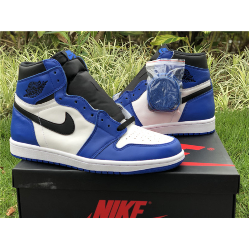 Air Jordan 1 High Sneakers Blue white Men Women