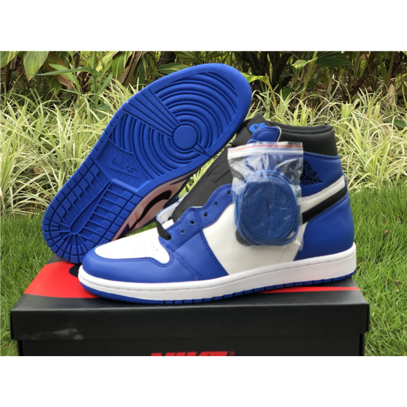 Air Jordan 1 High Sneakers Blue white Men Women
