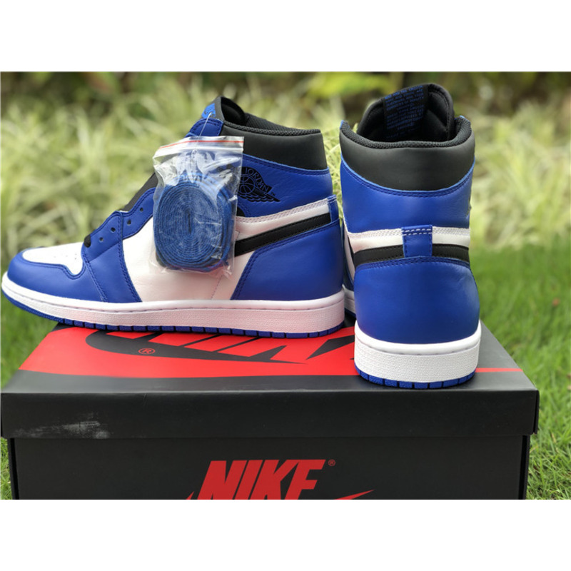 Air Jordan 1 High Sneakers Blue white Men Women
