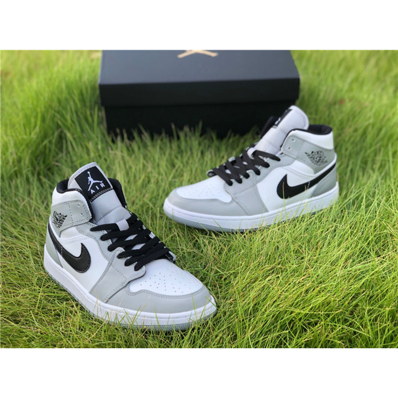 Air Jordan 1 Mid"Light Smoke Grey"554724 092 Sneakers Men Women