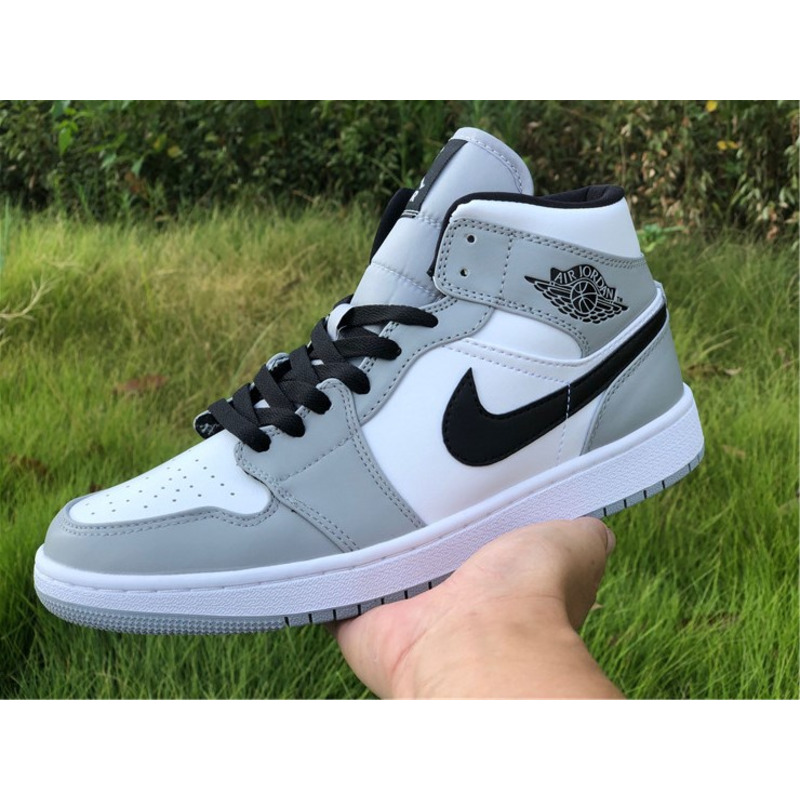 Air Jordan 1 Mid"Light Smoke Grey"554724 092 Sneakers Men Women