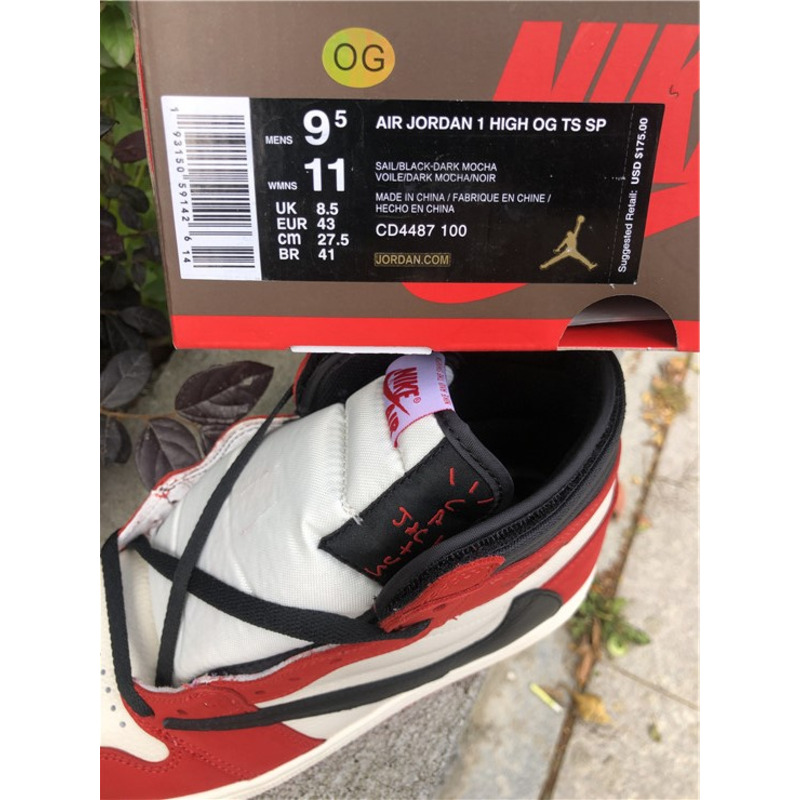 TS x Air Jordan 1 HIGH OG TS SP CD4487 100 Sneakers Men