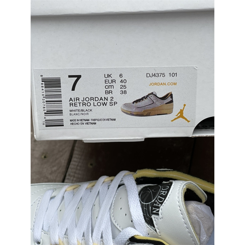 OFF White x Air Jordan 2 Low DJ4375 101 Sneakers Men