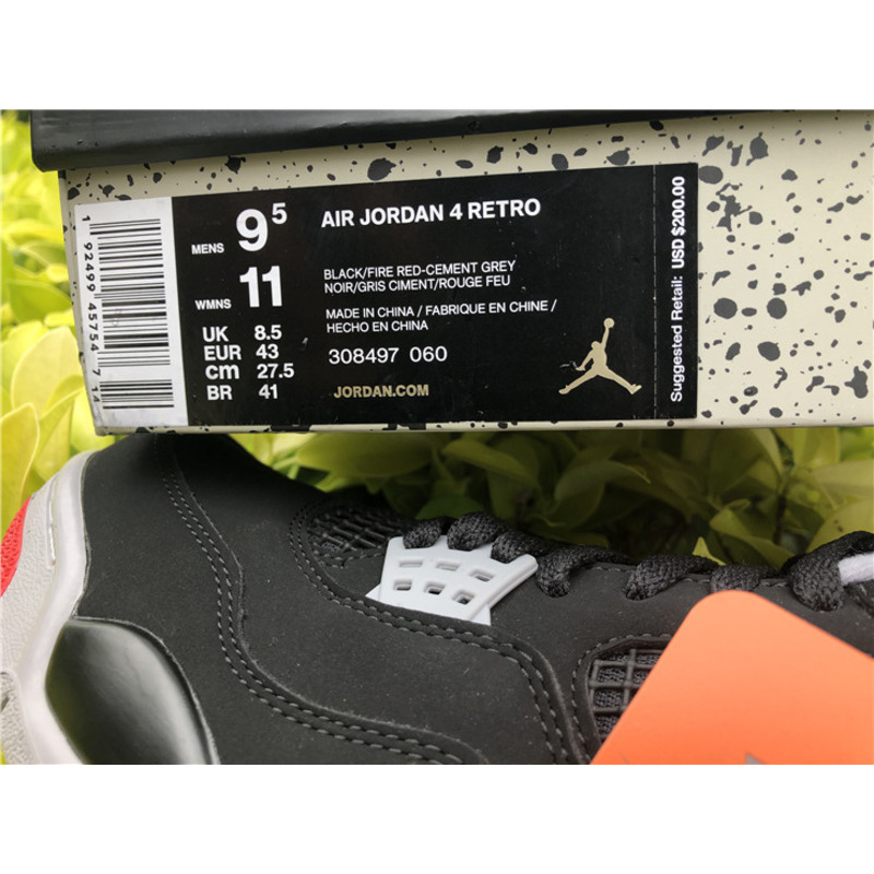 Air Jordan 4 RETRO Bred 2019 308497 060 Sneakers Men