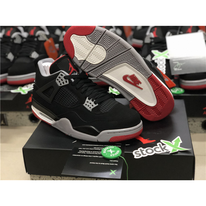 Air Jordan 4 RETRO Bred 2019 308497 060 Sneakers Men