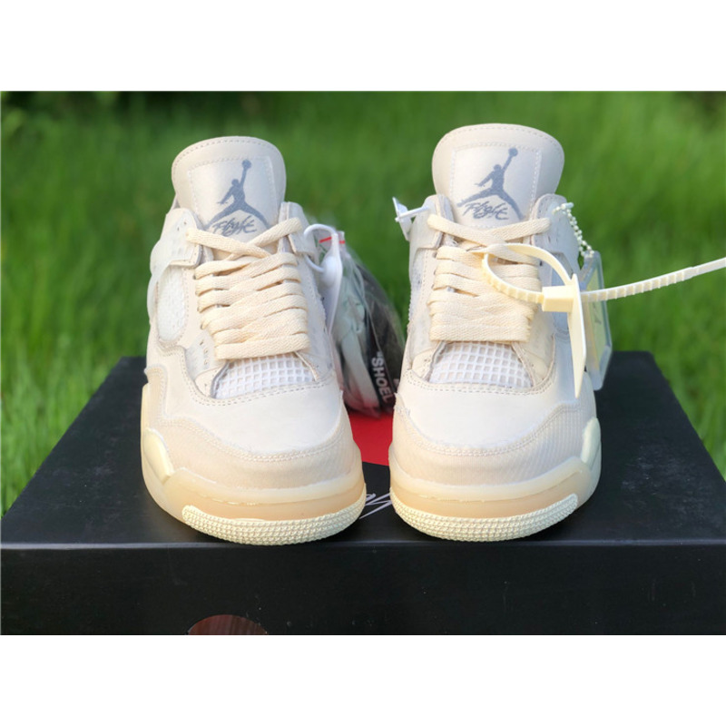 OFF White x Air Jordan 4 RETRO SP CV9388 100 Sneakers Men Women