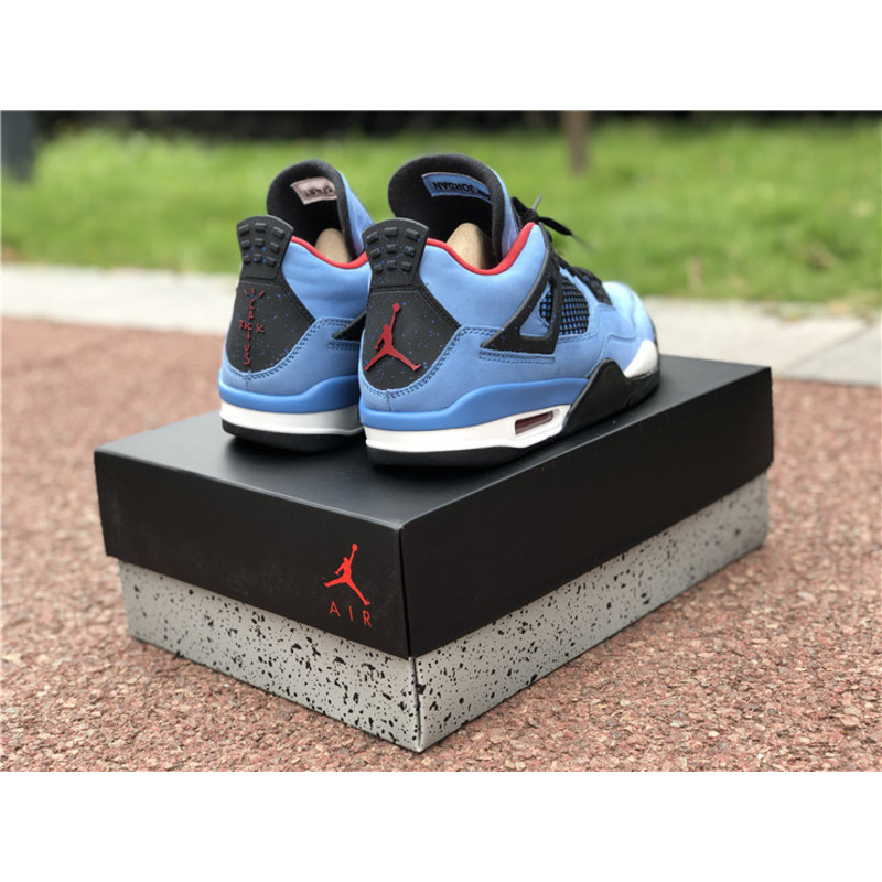 T S x Air Jordan 4 RETRO"Houston Oilers 308497 406 Sneakers Men
