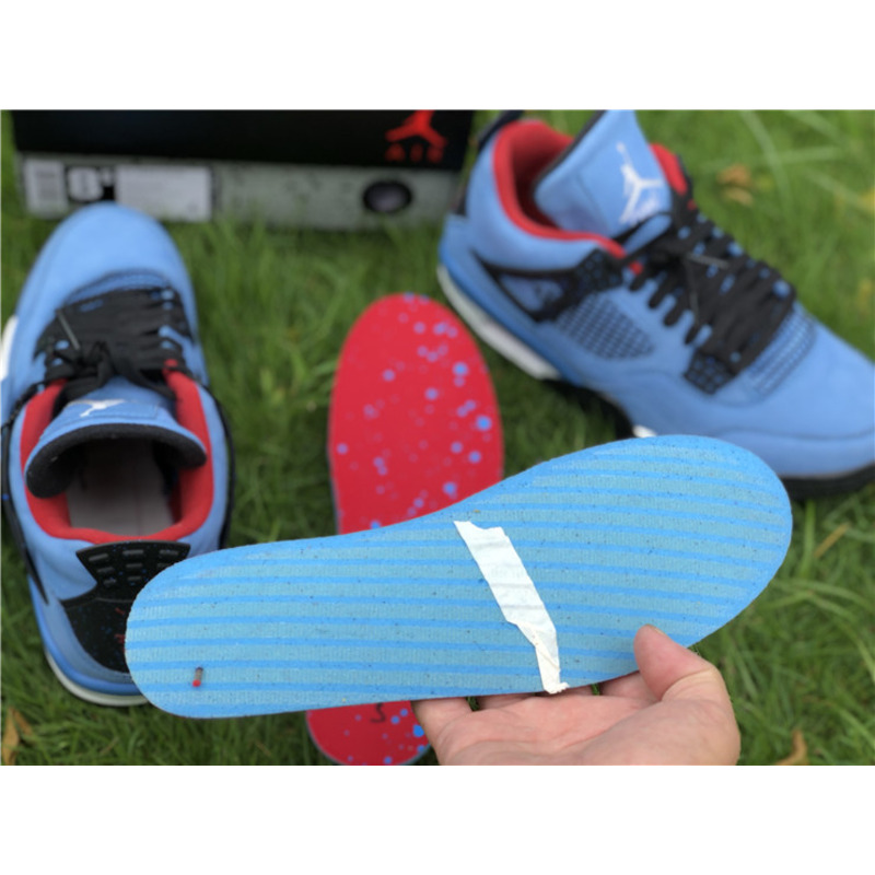 T S x Air Jordan 4 RETRO"Houston Oilers 308497 406 Sneakers Men