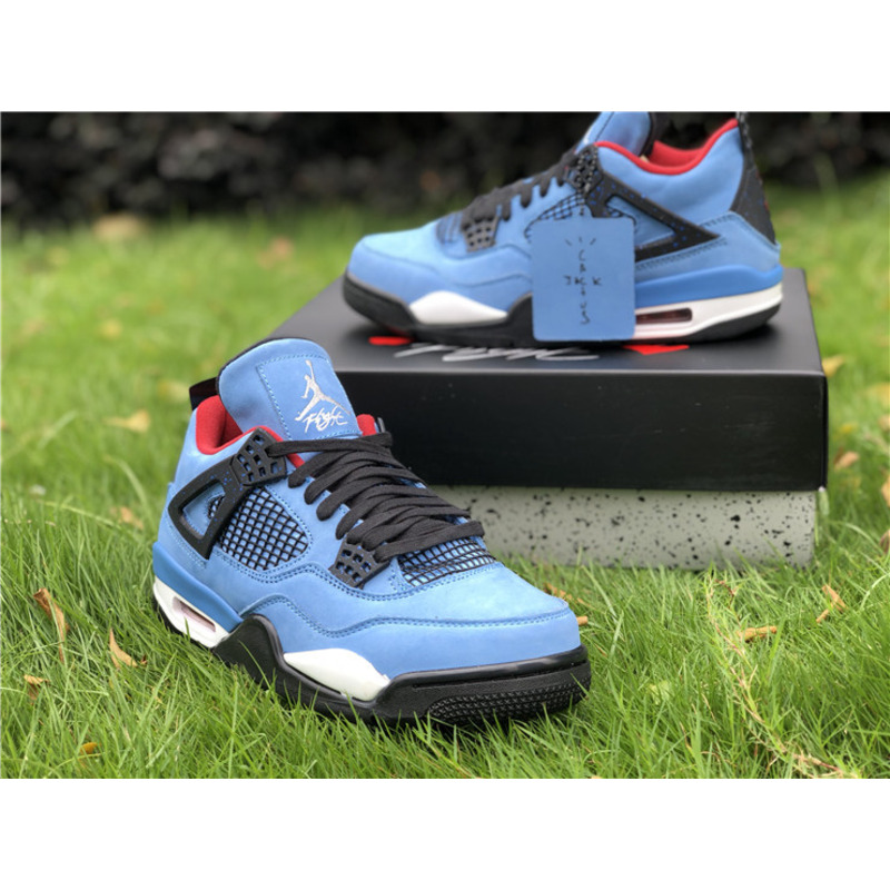 T S x Air Jordan 4 RETRO"Houston Oilers 308497 406 Sneakers Men