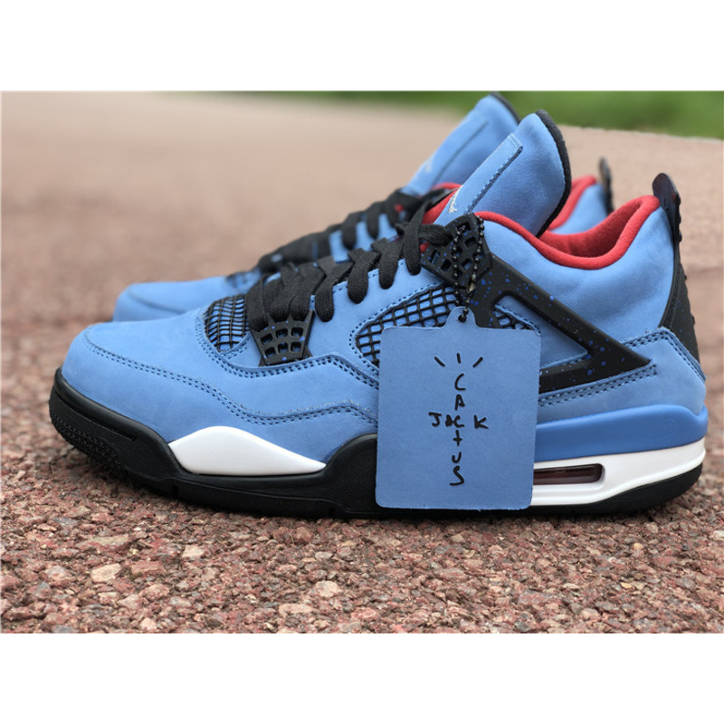 T S x Air Jordan 4 RETRO"Houston Oilers 308497 406 Sneakers Men