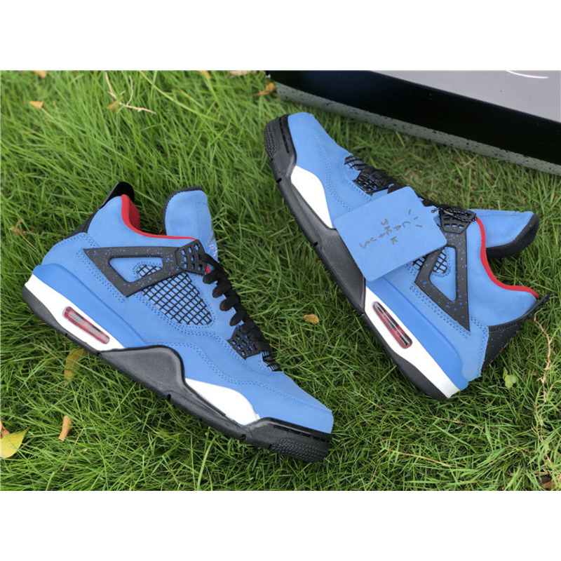 T S x Air Jordan 4 RETRO"Houston Oilers 308497 406 Sneakers Men