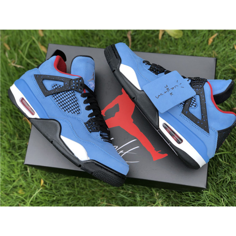 T S x Air Jordan 4 RETRO"Houston Oilers 308497 406 Sneakers Men