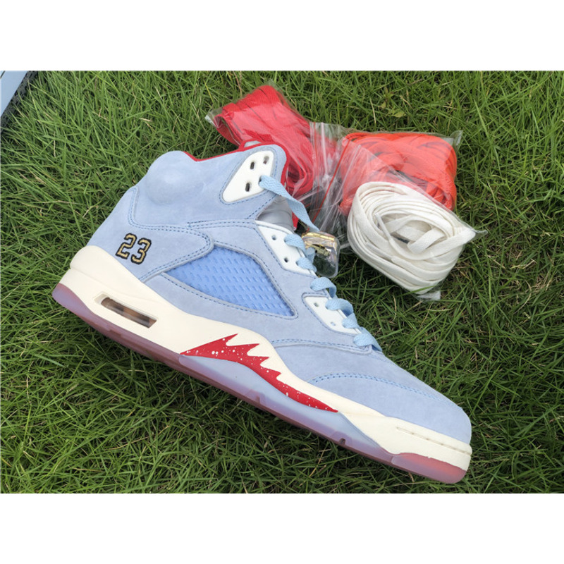 Trophy Room x Air Jordan 5"Ice Blue" Cl1899 400 Sneakers Men