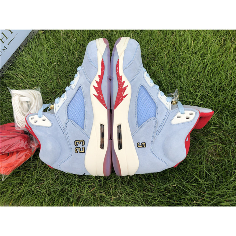 Trophy Room x Air Jordan 5"Ice Blue" Cl1899 400 Sneakers Men