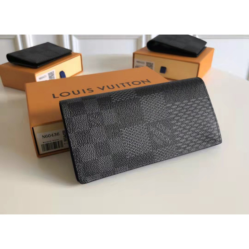 l**is V*t*n black monogram wallet