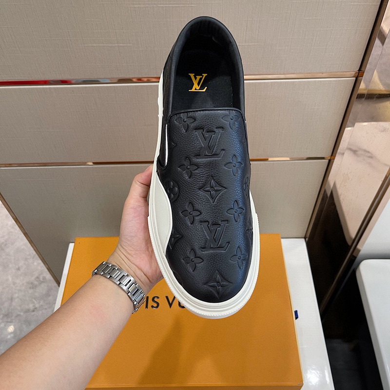 l**is V*t*n monogram leather loafers