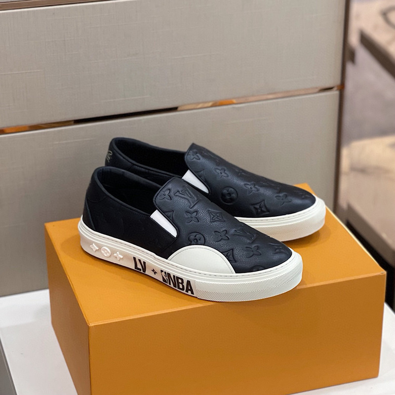 l**is V*t*n monogram leather loafers