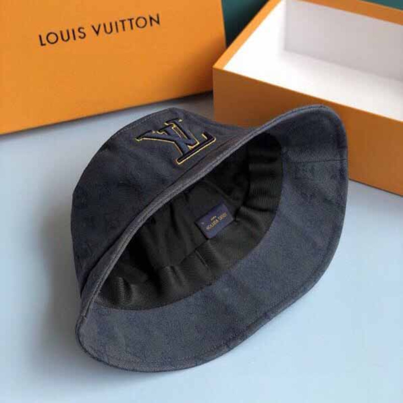 3d l**is V*t*n embroidered bucket hat