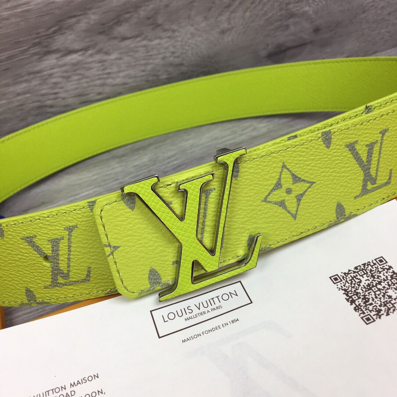 l**is V*t*n initiales reversible belt in yellow