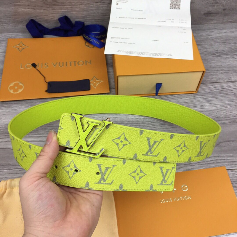 l**is V*t*n initiales reversible belt in yellow