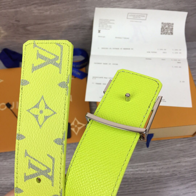 l**is V*t*n initiales reversible belt in yellow