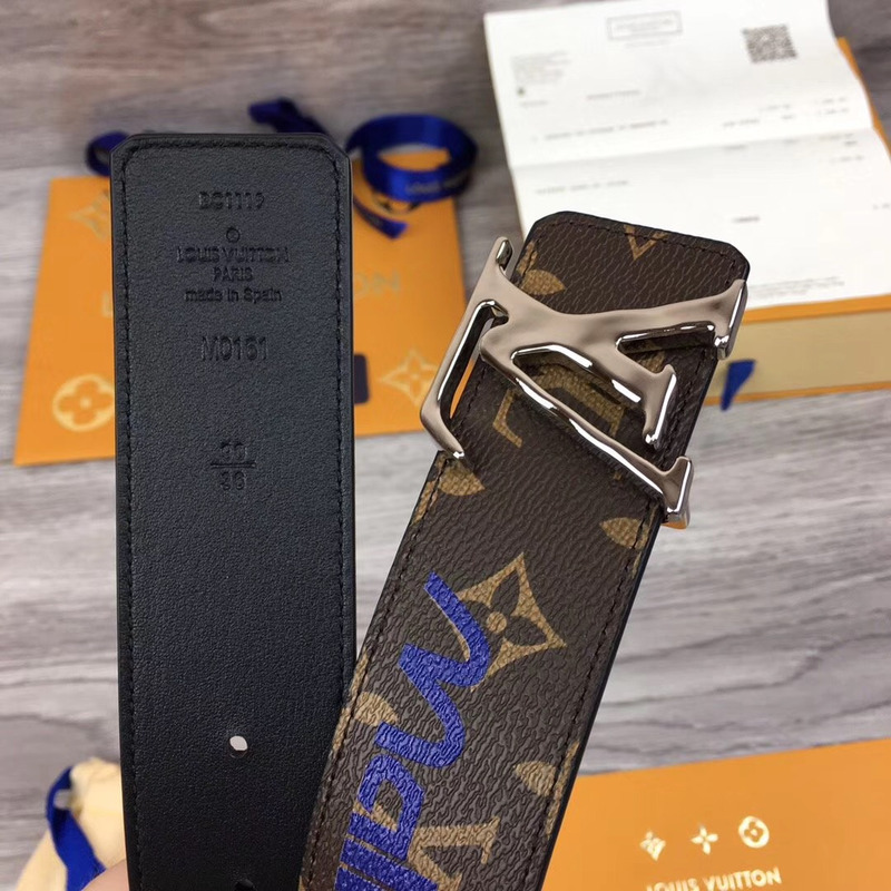 l**is V*t*n initiales 40mm belt in brown