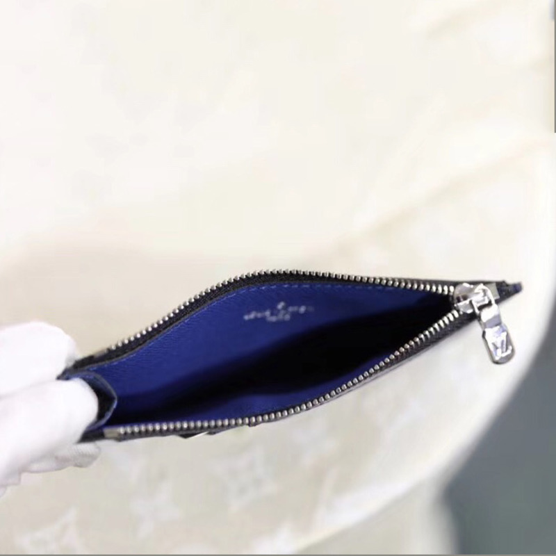 l**is V*t*n coin card holder(navy blue)