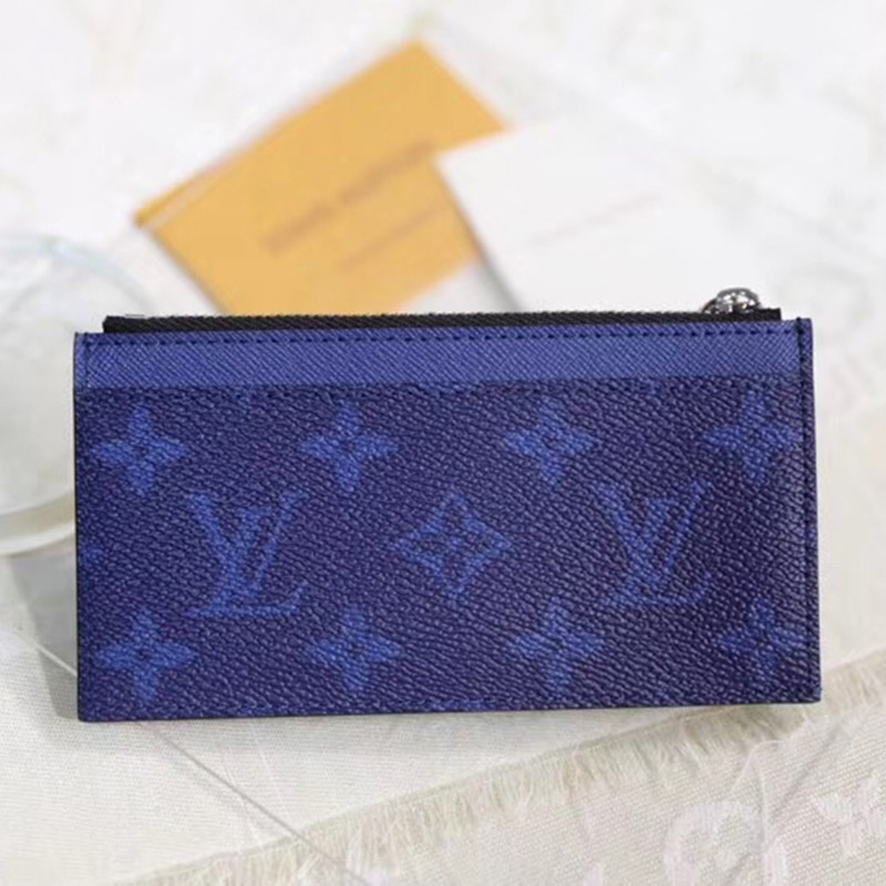 l**is V*t*n coin card holder(navy blue)