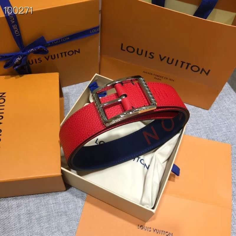 l**is V*t*n reverso reversible belt(blue and red)