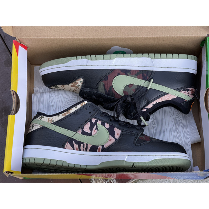 Nike Dunk Low "Crazy Camo"DH0957 001 Sneakers Men Women