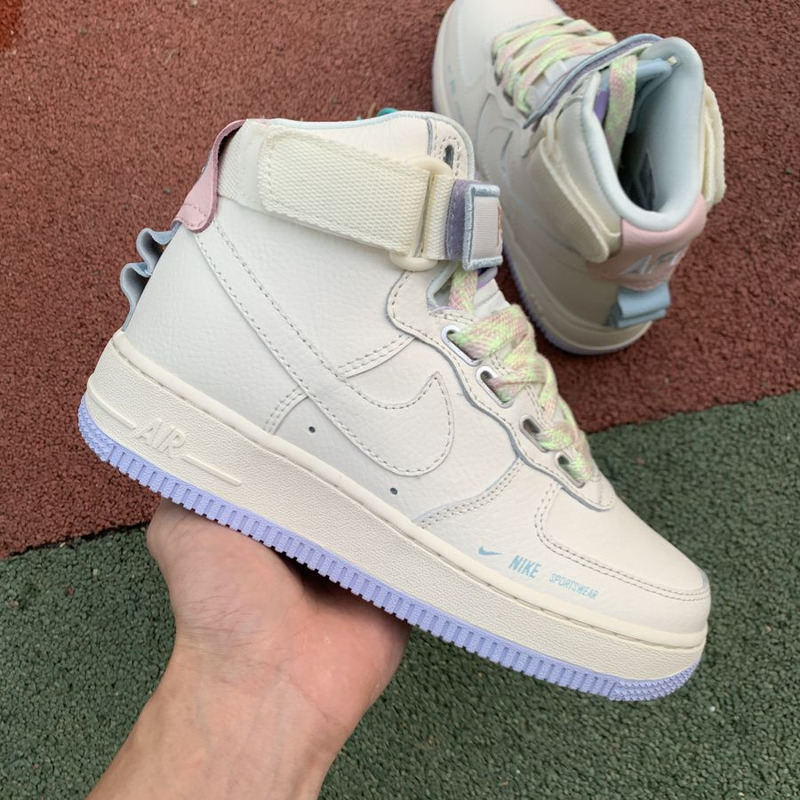 Nike Air Force 1 HI UT high Milky White Powder CQ4810 111 Sneakers Men Women