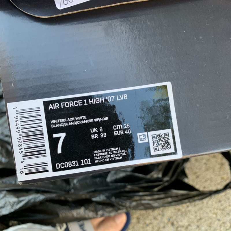 Nike Air Force 1 high black colorful DC0831 101 Sneakers men women