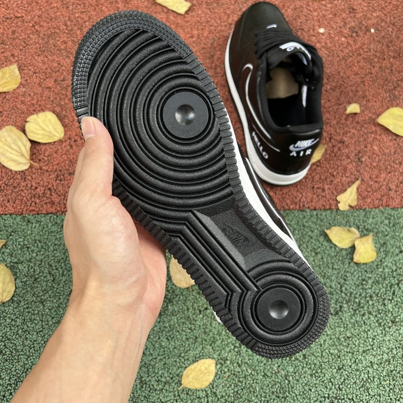 Nike Air Force 1 Low Black White Patent Leather Hook C20327 100 Sneakers men women