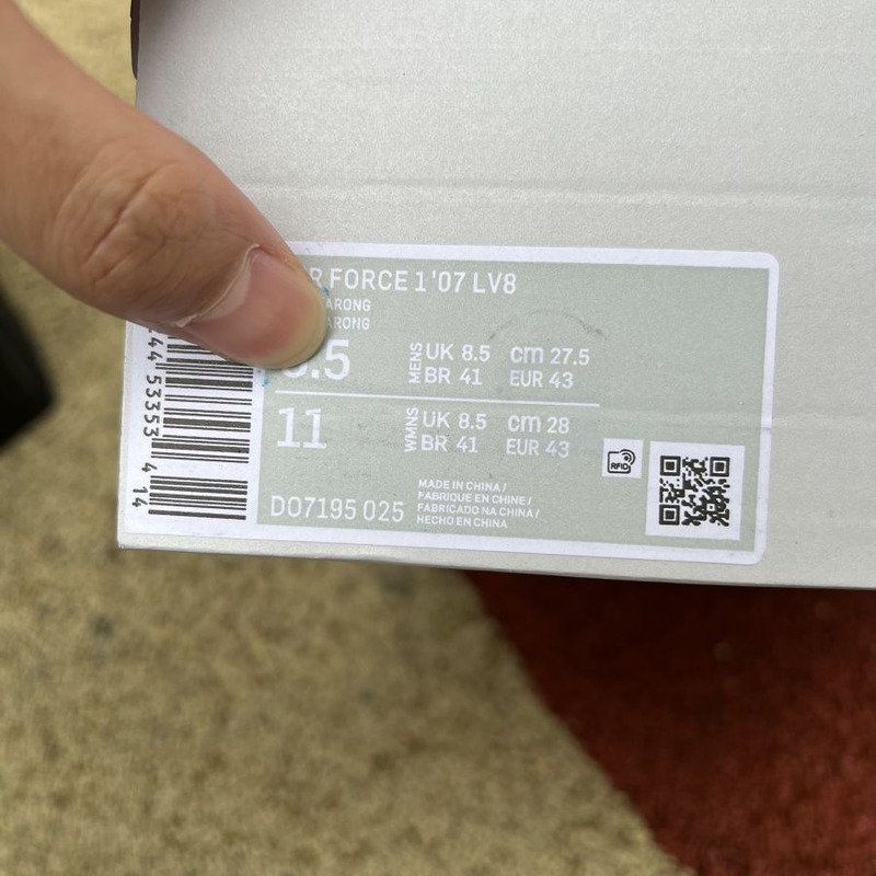 Nike Air Force 1 low light khaki plush 07 LV8 DO7195 025 Sneakers Men Women