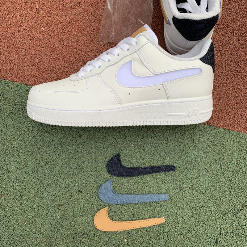 Nike Air Force 1 Tricolor Denim Change Hook CT2253 100 Sneakers Men