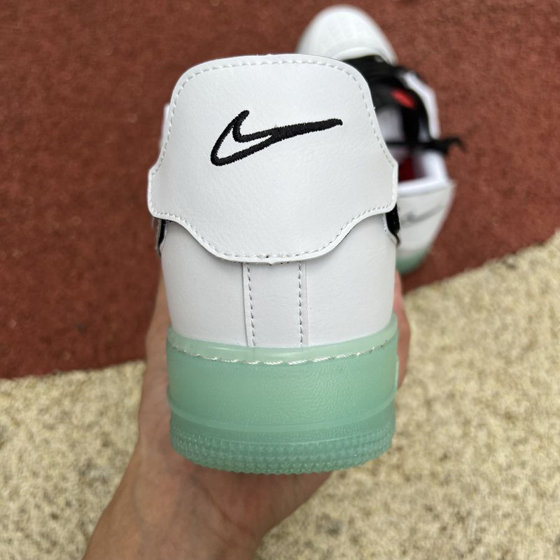 Nike Air Force 1 White Green Silver Hook Change Hook DH7341 100 Sneakers men women