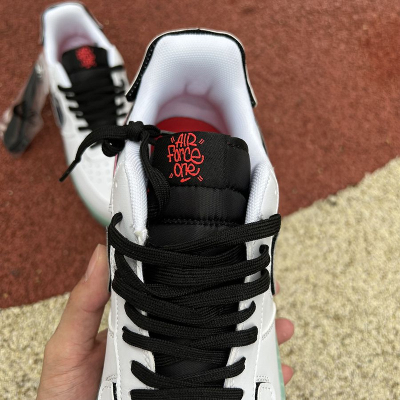 Nike Air Force 1 White Green Silver Hook Change Hook DH7341 100 Sneakers men women