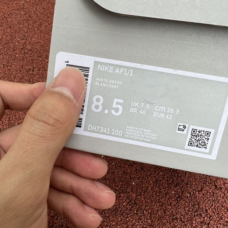 Nike Air Force 1 White Green Silver Hook Change Hook DH7341 100 Sneakers men women