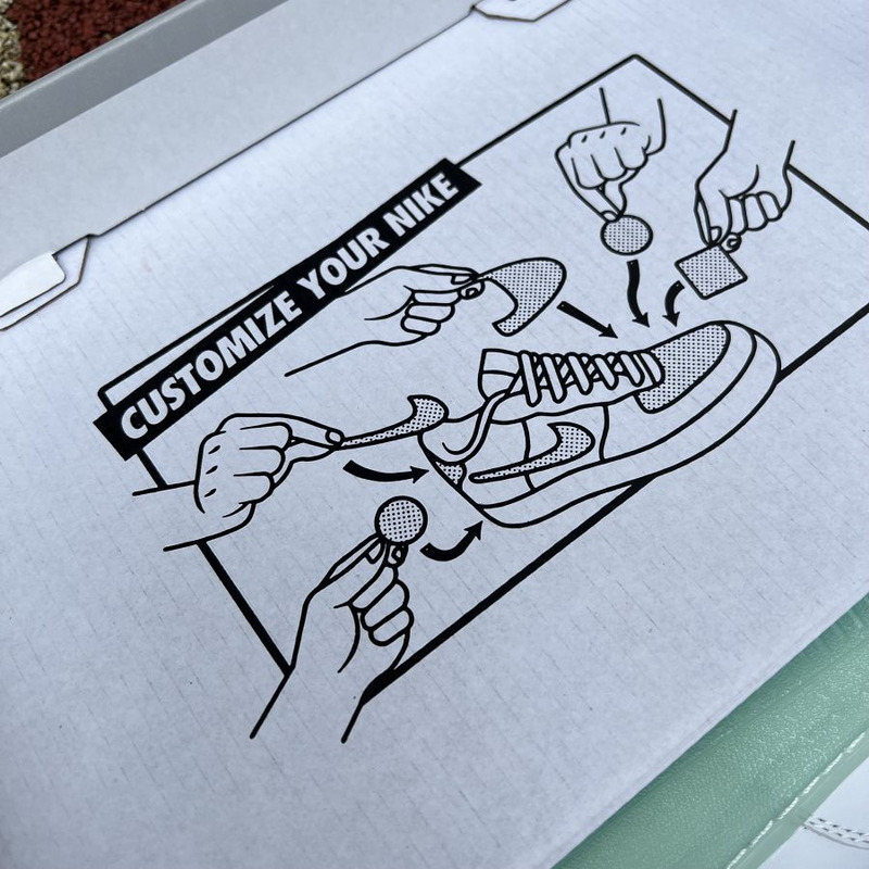 Nike Air Force 1 White Green Silver Hook Change Hook DH7341 100 Sneakers men women