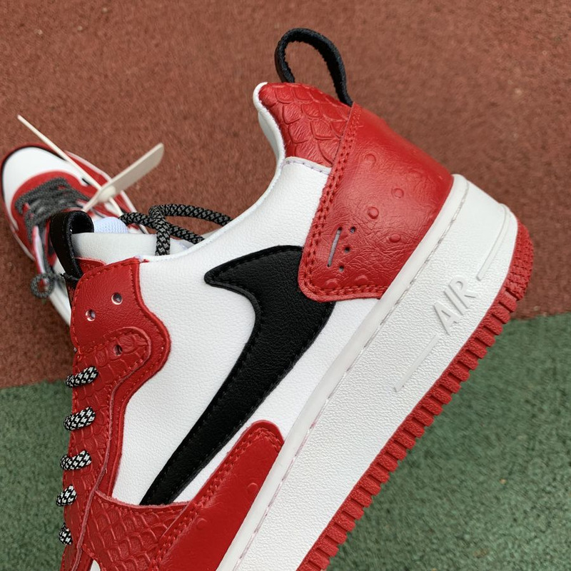 Nike Air Force 1 White Red 630939 201 Sneakers Men Women